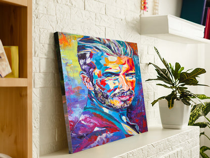 'BECKHAM' Archival Gallery Edge Stretched Canvas Print