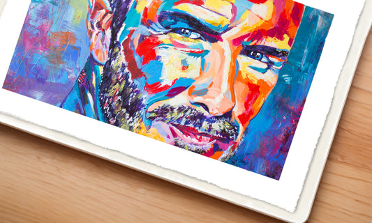 'BECKHAM' High Resolution Print on 310 gsm Ilford Galerie Textured Cotton Rag