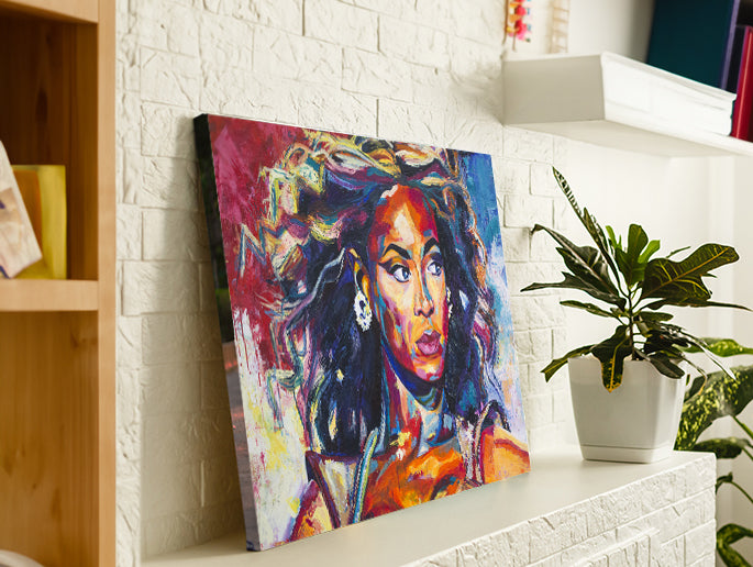 'BEYONCE' Archival Gallery Edge Stretched Canvas Print