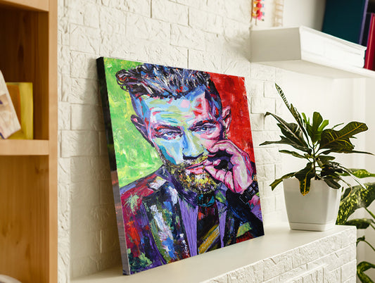 'CONOR' Archival Gallery Edge Stretched Canvas Print