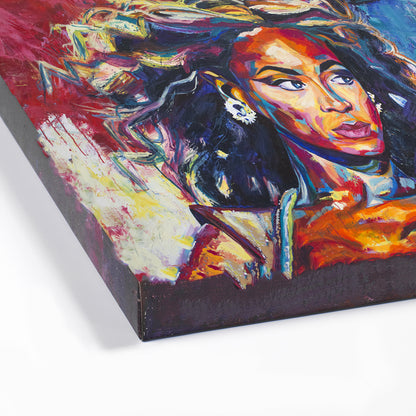 'BEYONCE' Archival Gallery Edge Stretched Canvas Print