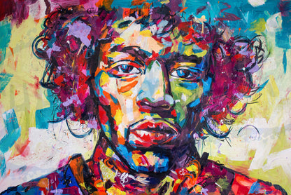 'JIMI' High Resolution Print on 310 gsm Ilford Galerie Textured Cotton Rag