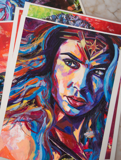 'WONDER WOMAN' High Resolution Print on 200 gsm Satin Photographic Paper