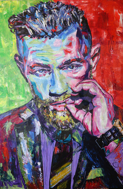 'CONOR' Archival Gallery Edge Stretched Canvas Print